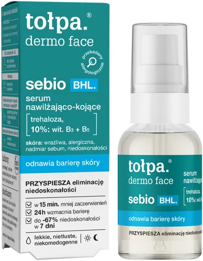 Tołpa Dermo Face, Sebio BHL, Serum nawilżająco-kojące