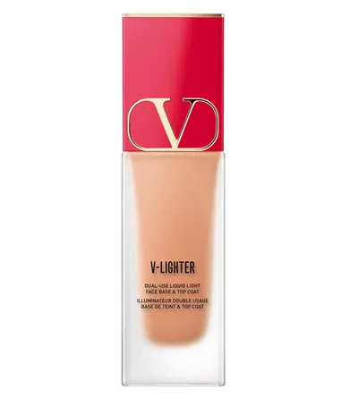 Valentino Makeup, V-Lighter, Dual-Use Liquid Light Face Base & Top Coat (Rozświetlacz w płynie 2w1 nawilżająco-wygładzający)