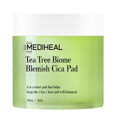 Mediheal Tea Tree Biome Blemish Cica Pad (Płatki peelingująco-tonizujące do skóry wrażliwej)