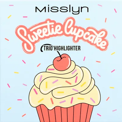 Misslyn Sweet Cupcake Trio Highlighter (Potrójny rozświetlacz do twarzy i ciała)
