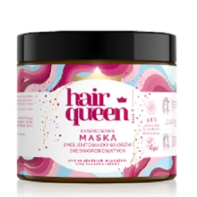 Hair Queen Ekspresowa maska emolientowa do włosów średnioporowatych