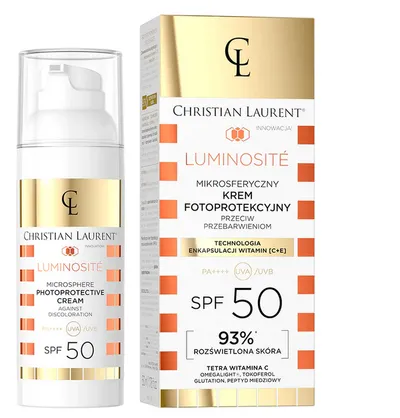 Christian Laurent Luminosite, Mikrosferyczny krem fotoprotekcyjny przeciw przebarwieniom SPF 50 PA++++