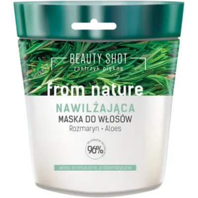 Marion Beauty Shot From Nature, Nawilżająca maska z olejem rozmarynowym i aloesem do włosów suchych