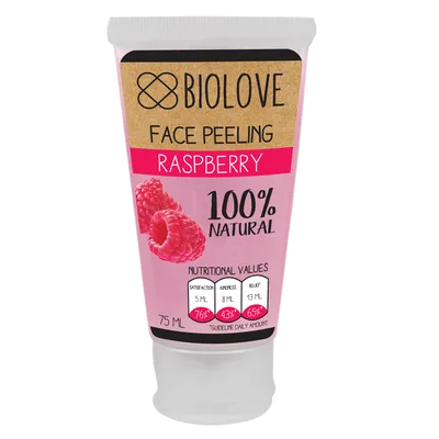 Biolove Raspberry, Face Peeling (Peeling do twarzy `Malina`)