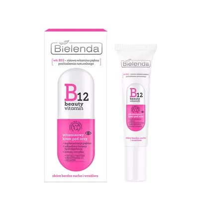 Bielenda B12 Beauty Vitamin, Witaminowy krem pod oczy