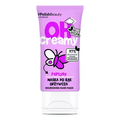 Floslek Oh Creamy, Odżywcza maska do rąk `Peptydy`