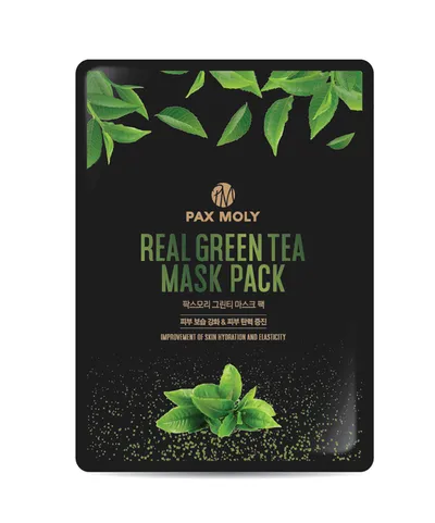 Pax Moly Real Green Tea Mask Pack (Łagodząca maska w płachcie)