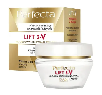 Perfecta Lift 3-V, Wygładzający krem liftingujący na dzień i na noc 70+