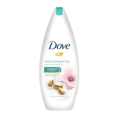 Dove Purely Pampering, Żel pod prysznic z kremem pistacjowym i magnolią (nowa wersja)