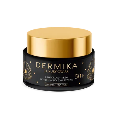 Dermika Luxury Caviar, Krem wypełniający zmarszczki na dzień i na noc 50+