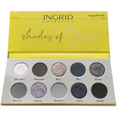 Ingrid Cosmetics #Ingridtrends, Shades of Gray Eyeshadow Palette (Paleta cieni do powiek)
