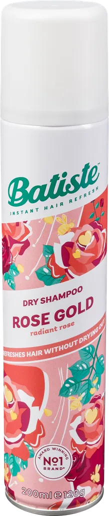 Batiste Rose Gold, Dry Shampoo (Suchy szampon kwiatowo-waniliowy)