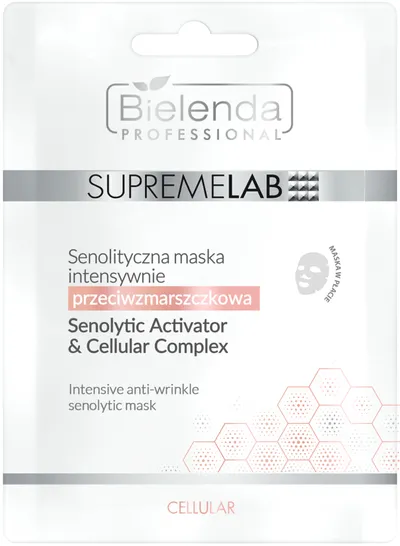 Bielenda Professional SUPREMELAB Cellular, Senolityczna maska intensywnie przeciwzmarszczkowa