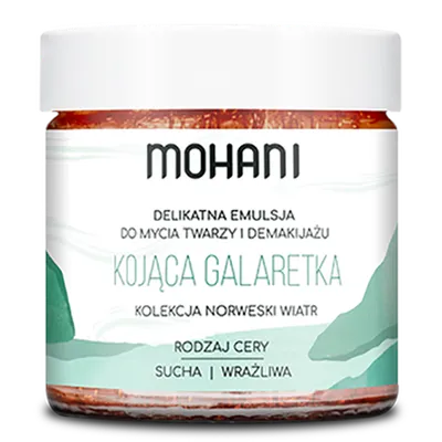 Mohani Delikatna emulsja do mycia twarzy i demakijażu `Kojąca galaretka`