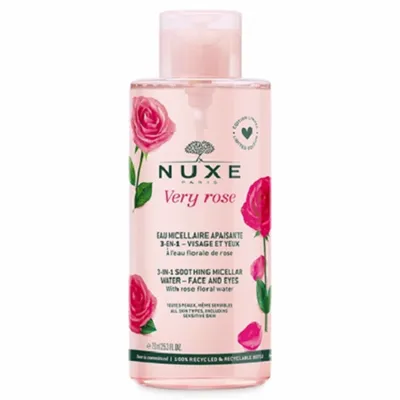 Nuxe Very Rose, 3 in 1 Soothing Micellar Water (Łagodząca woda micelarna 3w1)