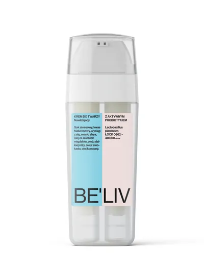Be'liv Moisturizing Face Cream with an Active Probiotic (Intensywnie nawilżający krem do twarzy z aktywnym probiotykiem)