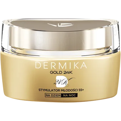 Dermika Gold 24k Total Benefit Stymulator Młodości, Luksusowy krem dzień/noc 55+