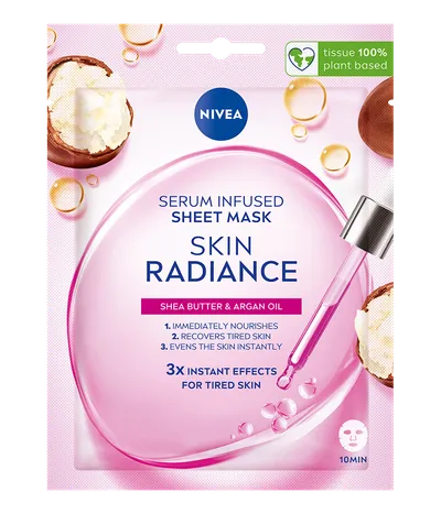 Nivea Skin Radiance Serum Infused Sheet Mask (Maska w płachcie z serum rozświetlającym)