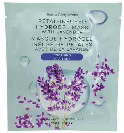 Bath & Body Works Petal-infused Hydrogel mask with lavender (Kojąca maska w hydrożelowym płacie)