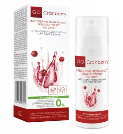 Go Cranberry Inteligentnie nawilżający krem do twarzy na dzień