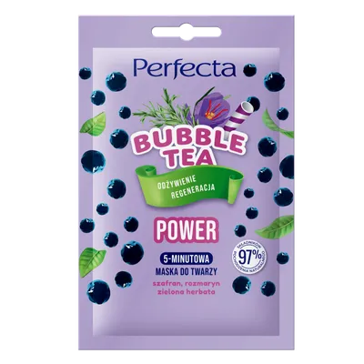 Perfecta Bubble Tea, 5-minutowa maska do twarzy `Power`