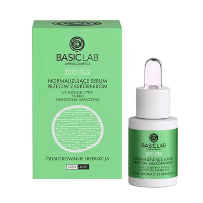 BasicLab Dermocosmetics Esteticus, Normalizujące serum przeciw zaskórnikom