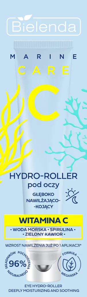 Bielenda Marine Care C, Hydro-roller pod oczy głęboko nawilżająco-kojący