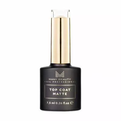 Many Beauty Nail Professional, Top Coat Matte (Matowy top do lakierów hybrydowych UV LED)
