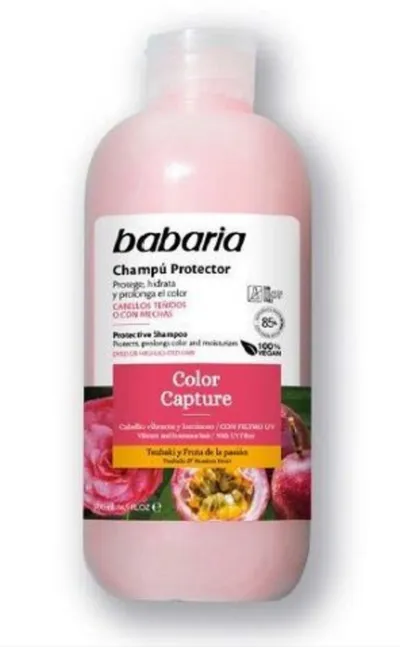 Babaria Natural Cosmetics Color Capture, Shampoo (Szampon do włosów farbowanych oraz rozjaśnianych)