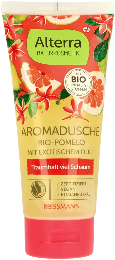 Alterra Aromadusche Bio-Pomelo mit exotischem Duft (Aromatyczny żel pod prysznic `Plumeria & pomelo`)