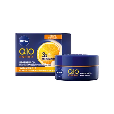 Nivea Q10 Energy Regeneracja, Przeciwzmarszczkowy krem na noc