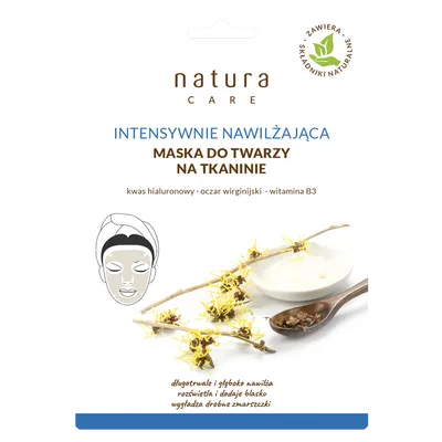 Natura Care Intensywnie nawilżająca maska do twarzy na tkaninie