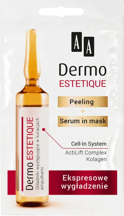 AA Dermo Estetique, Ekspresowe wygładzenie, Peeling + serum in mask
