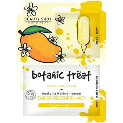 Beauty Shot Botanic Treat, Seboregulująca maska dwuetapowa do twarzy