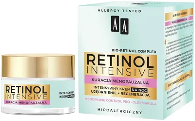 AA Retinol Intensive, Kuracja Menopauzalna, Intensywny krem na noc