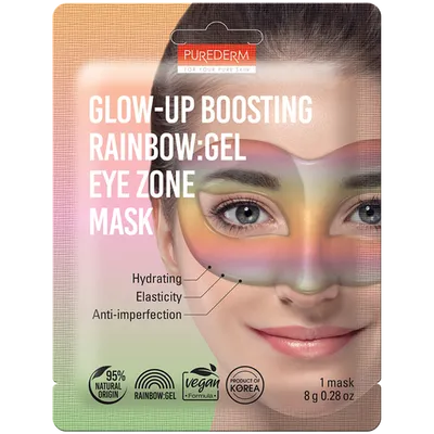 Purederm Glow-up Boosting Rainbow: Gel Eye Zone Mask (Hydrożelowa maska na oczy)