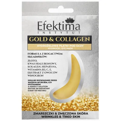 Efektima Efektima Gold & Collagen, Hydrożelowe płatki pod oczy