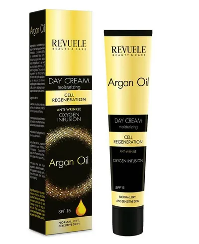 Revuele Argan Oil Moisturizing Day Cream (Krem do twarzy na dzień SPF 15)