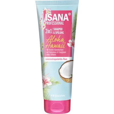 Isana Professional, Aloha Hawaii 2in1 Shampoo & Spülung (Szampon do włosów z odżywką)