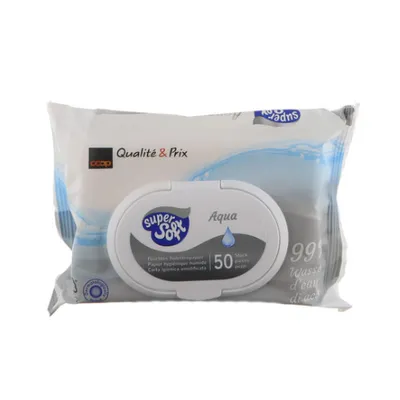 Coop Super Soft Premium 99% Water, Wet Wipes (Nawilżany papier toaletowy)