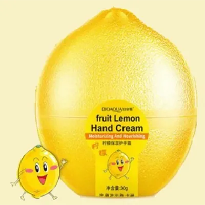 Bioaqua Fruit Lemon Hand Cream (Cytrynowy nawilżający krem do rąk)