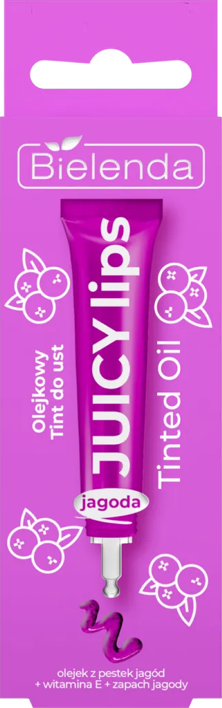 Bielenda Juicy Lips, Blueberry Tinted Oil (Jagoda, Olejkowy tint do ust)