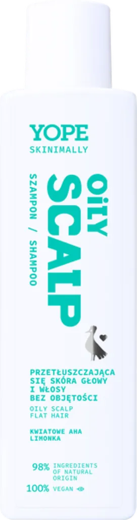 Yope Skinimally, Oily Scalp, Szampon do przetłuszczającej się skóry głowy i włosów bez objętości