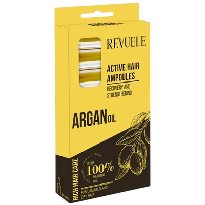 Revuele Rich Hair Care, Argan Oil Active Hair Ampoules (Ampułki do włosów z olejem arganowym)