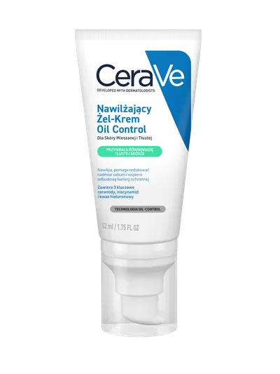 CeraVe Oil Control, Nawilżający Żel-Krem dla skóry mieszanej i tłustej