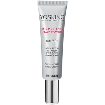 Yoskine Bio Collagen Alga Kombu, Intensywny bio-krem pod oczy i wokół ust 50+ 60 +