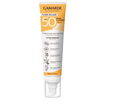 Gamarde Fluide Solaire SPF 50 (Emulsja do opalania  do twarzy i ciała)