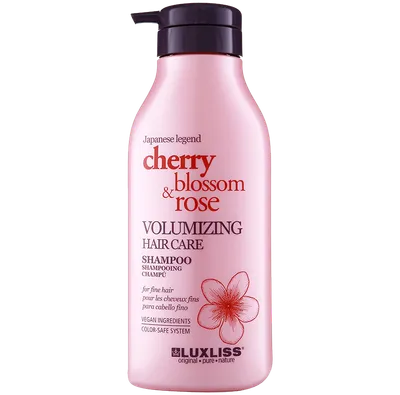 Luxliss Cherry Blossom & Rose,  Volumizing Hair Care Shampoo (Szampon do włosów nadający objętości)