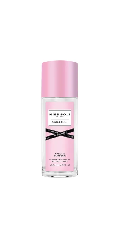 So...? Fragrance Miss So...?, Sugar Rush, Parfum Deodorant Natural Spray (Dezodorant perfumowany dla kobiet)