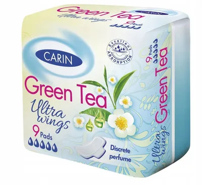 Carin Ultra Wings Green Tea (Podpaski higieniczne)